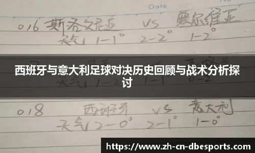 西班牙与意大利足球对决历史回顾与战术分析探讨
